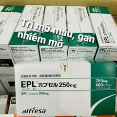 Viên Uống EPL Gan Nhiễm Mỡ Mỡ Máu Cao Hộp 400v Nhật Bản 403206
