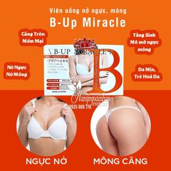 Viên Uống Hỗ Trợ Tăng Kích Thước Ngực & Cơ Thể B-UP Nhật Bản - Tăng Cường Sắc Đẹp Da, Tóc, Tạo Đường Cong Quyến Rũ