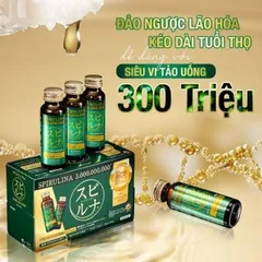 Nước Uống Siêu Vi Tảo 300 Triệu Hayari - Tinh Chất Tảo Hawaiian Spirulina Nhật Bản Giúp Trẻ Hóa Da và Tăng Cường Miễn Dịch