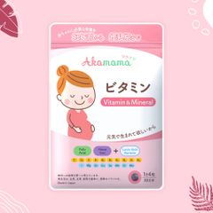 [ HSD 2027] -Bộ 3 Vitamin & Khoáng Chất Akamama cho Bà Bầu - Bổ Sung Canxi, DHA, EPA & Sắt Từ Nhật Bản, Hỗ Trợ Thai Kỳ và Sau Sinh