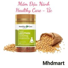 Mầm Đậu Nành Healthy Care Super Lecithin 100 Viên - Viên Uống Hỗ Trợ Cân Bằng Nội Tiết Tố, Làm Đẹp Da, Phát Triển Vòng 1 Tự Nhiên