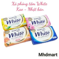Xà Phòng Tắm Kao White 130g - Xà Phòng Nhật Bản Từ Thiên Nhiên Với Hương Thơm Dịu Dàng, Làn Da Sạch Sẽ Mềm Mại