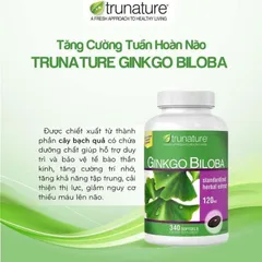 (Auth) Ginkgo Biloba Trunature 120mg của Mỹ - 340 viên - Lưu thông tuần hoàn mãu não , giúp trí nhớ 403282