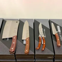 Bộ dao Seki Nhật Bản 4 món - Dao chặt, thái, gọt và kéo cho gia đình - Hàng nội địa chất lượng cao, bền bỉ, tiện lợi cho bếp nhà bạn