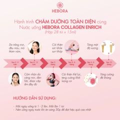 Nước Uống Collagen Hebora Enrich 500ml - Hỗ Trợ Làm Đẹp Da, Giảm Lão Hóa, Dạng Túi 28 Gói - Hàng Nhập Khẩu Nhật Bản