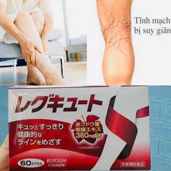 Viên Hỗ Trợ Suy Giãn Tĩnh Mạch Unitech Nhật Bản - Chiết Xuất Lá Nho Đỏ 360mg - Bổ Sung Sức Khỏe Dành Cho Người Ngồi Làm Việc lâu