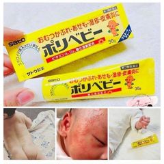 Kem chống hăm Sato Polybaby Nhật Bản 30g - An toàn cho da nhạy cảm của bé, hiệu quả ngay lần sử dụng đầu tiên, giữ da khô thoáng.