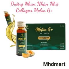 Nước Uống Collagen Melon G+ Reiperfect Nhật Bản - Chống Lão Hóa, Dưỡng Trắng Da, Tăng Cường Đàn Hồi, 10 Lọ x 50ml