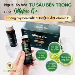 Nước Uống Collagen Melon G+ Reiperfect Nhật Bản - Chống Lão Hóa, Dưỡng Trắng Da, Tăng Cường Đàn Hồi, 10 Lọ x 50ml