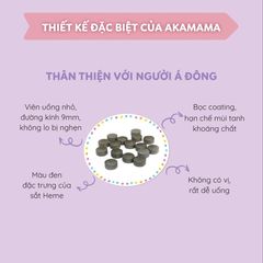 Combo Viên Uống Sắt, Vitamin & DHA/EPA cho Bà Bầu AKAMAMA Nhật Bản - Bổ Sung Canxi, Vitamin D3 & K2 Cho Mẹ và Thai Nhi