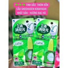 Nước Nhỏ Thơm Bồn Cầu Kobayashi Shoshugen 20ml - Hương Hoa Hồng và Bạc Hà, Diệt Khuẩn, Khử Mùi Nhanh Chóng Nhật Bản