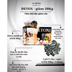 Viên Uống Giảm Cân Thải Độc DR Detoxi 4D Nhật Bản - Đốt Cháy Mỡ Thừa, Thanh Lọc Cơ Thể An Toàn, Hỗ Trợ Vóc Dáng Thon Gọn