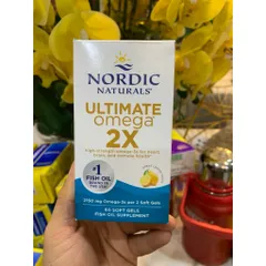 Dầu cá Omega 3 Ultimate Nordic Naturals 60 viên - Hỗ trợ tim mạch, trí não và sức khỏe mắt từ Mỹ