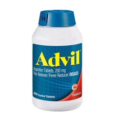 Viên uống giảm đau hạ sốt Advil 200mg - 300 viên, giảm đau đầu, đau cơ, hạ sốt hiệu quả, sản phẩm Mỹ cho sức khỏe gia đình.