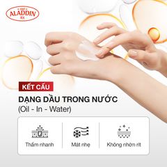 Kem Chống Nắng Aladdin RX DA500 BARRIER PROTECTION SPF50+/PA++++ 50ml - Bảo Vệ Da Nhạy Cảm, Dưỡng Ẩm và Lớp Trang Điểm Tự Nhiên