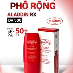 Kem Chống Nắng Aladdin RX DA500 BARRIER PROTECTION SPF50+/PA++++ 50ml - Bảo Vệ Da Nhạy Cảm, Dưỡng Ẩm và Lớp Trang Điểm Tự Nhiên
