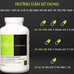 Viên uống hỗ trợ thoái hóa cột sống Davinci 180 viên, xương khớp
