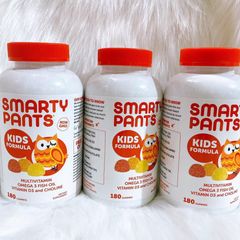Kẹo Dẻo Smarty Pants Vitamin Tổng Hợp Giúp Trẻ Thông Minh 180 Viên ( Omega _ D3_B12) date 11/26