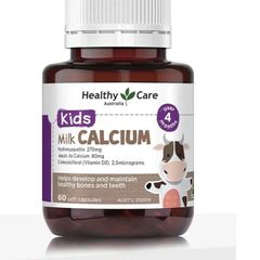 Sản phẩm bổ sung Canxi Healthy Care cho trẻ từ 4 tháng tuổi - Hỗ trợ phát triển xương và răng miệng khỏe mạnh, sản xuất tại Úc.
