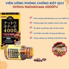 Viên Phòng Ngừa Đột Quỵ Orihiro Nattokinase 4000FU 60 Viên