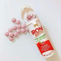 Viên Ngậm Bổ Sung Sắt Iron Melts 50 Viên Chính Hãng Úc | Hỗ Trợ Bổ Máu, Bổ Sung Sắt Dễ Hấp Thụ