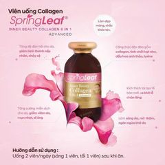 Viên uống collagen Spring Leaf Inner Beauty Collagen Plus 180 viên - Tăng cường sức khỏe da, ngăn lão hóa, làm sáng da tự nhiên
