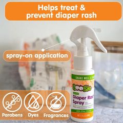 Xịt Giảm Hăm Boogie Diaper Rash Cream Spray 1.7 Fl Oz - Dưỡng Da Nhạy Cảm Cho Trẻ Sơ Sinh, An Toàn Từ Thiên Nhiên