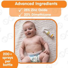 Xịt Giảm Hăm Boogie Diaper Rash Cream Spray 1.7 Fl Oz - Dưỡng Da Nhạy Cảm Cho Trẻ Sơ Sinh, An Toàn Từ Thiên Nhiên