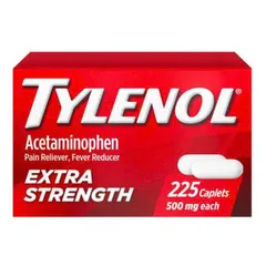 Viên uống giảm đau Tylenol Extra Strength Acetaminophen 500mg - Giảm đau hiệu quả, hộp 225 viên sản xuất tại Mỹ