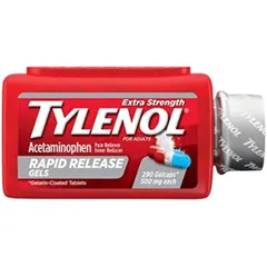 Viên uống giảm đau TYLENOL Acetaminophen Extra Strength 500mg Gel, 290 viên - Giảm đau nhanh chóng và hiệu quả cho người trưởng thành