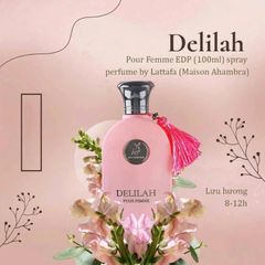 Nước Hoa Nữ Lattafa Delilah Pour Femme EDP 100ml - Hương Hoa Ngọt Ngào, Sang Trọng, Lưu Hương Lâu Bền - Xuất Xứ Dubai