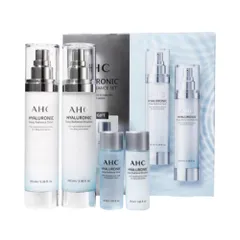 Set AHC Hyaluronic Dewy Radiance – Toner + Emulsion Dưỡng Ẩm Sâu, Căng Bóng Da, Phục Hồi Độ Ẩm