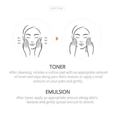Set AHC Hyaluronic Dewy Radiance – Toner + Emulsion Dưỡng Ẩm Sâu, Căng Bóng Da, Phục Hồi Độ Ẩm