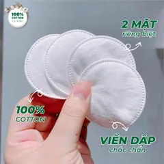 Bông Tẩy Trang Sendemar 100% Cotton 225 Miếng/Túi - Mềm Mịn, Không Xơ Bông 403746