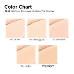 Phấn Nước Cushion Clio Glow Kill Cover Mesh Glow Essential (15g + 15g) - Che Phủ Cao, Căng Mịn, Bám Lâu 403747