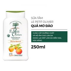 Sữa Tắm Le Petit Olivier Mơ Đào 250ml - Dưỡng Ẩm, Làm Sáng Da, Ngừa Mụn, Hương Thơm Từ Pháp 403753