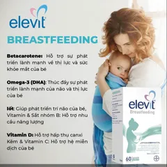 Vitamin bà bầu Elevit Vitamin Tổng Hợp Cho Mẹ Sau Sinh 60 Viên