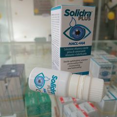 Nước Mắt Solidra Plus 10ml - Duy Trì Độ Ẩm và Nhớt Mắt, Bảo Vệ Mắt Hiệu Quả từ Oftalpharma Ý, Giảm Mỏi Mắt và Khô Mắt