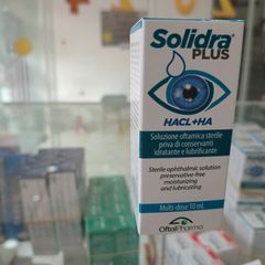Nước Mắt Solidra Plus 10ml - Duy Trì Độ Ẩm và Nhớt Mắt, Bảo Vệ Mắt Hiệu Quả từ Oftalpharma Ý, Giảm Mỏi Mắt và Khô Mắt