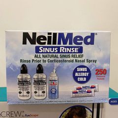 Bình Rửa Mũi NeilMed 250 Gói Muối - Vệ Sinh Mũi Hiệu Quả, Hỗ Trợ Khỏe Mạnh Hệ Hô Hấp, Dễ Sử Dụng Cho Mọi Lứa Tuổi