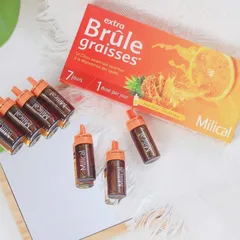 Nước Detox Milica Extra Brule Graisse 7 ống, giảm mỡ, thanh lọc cơ thể