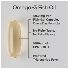 Viên uống dầu cá Sports Research Triple Strength Omega-3 Fish Oil 150 viên - Hàng Mỹ.
