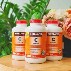 Viên uống Vitamin C Kirkland 1000mg 500 viên - Tăng cường hệ miễn dịch, chống oxy hóa, hỗ trợ sức khỏe da