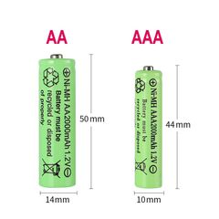 Bộ 4 Pin Sạc AA AAA 1.5V Ni-MH 2000mAh - Tặng Kèm Bộ Sạc USB, Pin Chất Lượng Cao, Bền Bỉ, Thân Thiện Môi Trường