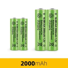 Bộ 4 Pin Sạc AA AAA 1.5V Ni-MH 2000mAh - Tặng Kèm Bộ Sạc USB, Pin Chất Lượng Cao, Bền Bỉ, Thân Thiện Môi Trường