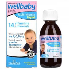 Siro bổ sung vitamin Wellbaby 14 vitamin minerals 150ml, tăng sức đề kháng