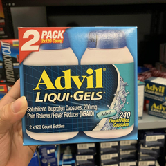 Viên giảm đau hạ sốt Advil Liqui-Gels 200mg - Giảm đau hiệu quả, hỗ trợ hạ sốt nhanh chóng, 240 viên nang lỏng từ thương hiệu Mỹ