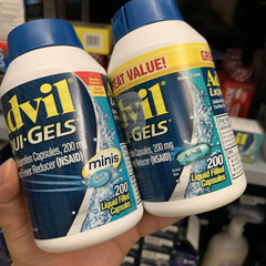Viên giảm đau hạ sốt Advil Liqui-Gels Minis 200mg - Hỗ trợ giảm đau và hạ sốt nhanh chóng, dễ sử dụng cho người lớn và trẻ em từ 12 tuổi trở lên