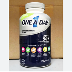 One A Day Men’s 50+ Multivitamin 200 viên, sức khỏe nam trên 50 tuổi