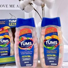 Viên ngậm Tums vị cam 200 viên - Giải pháp giảm đau dạ dày hiệu quả và nhanh chóng, hương vị thơm ngon dễ chịu
